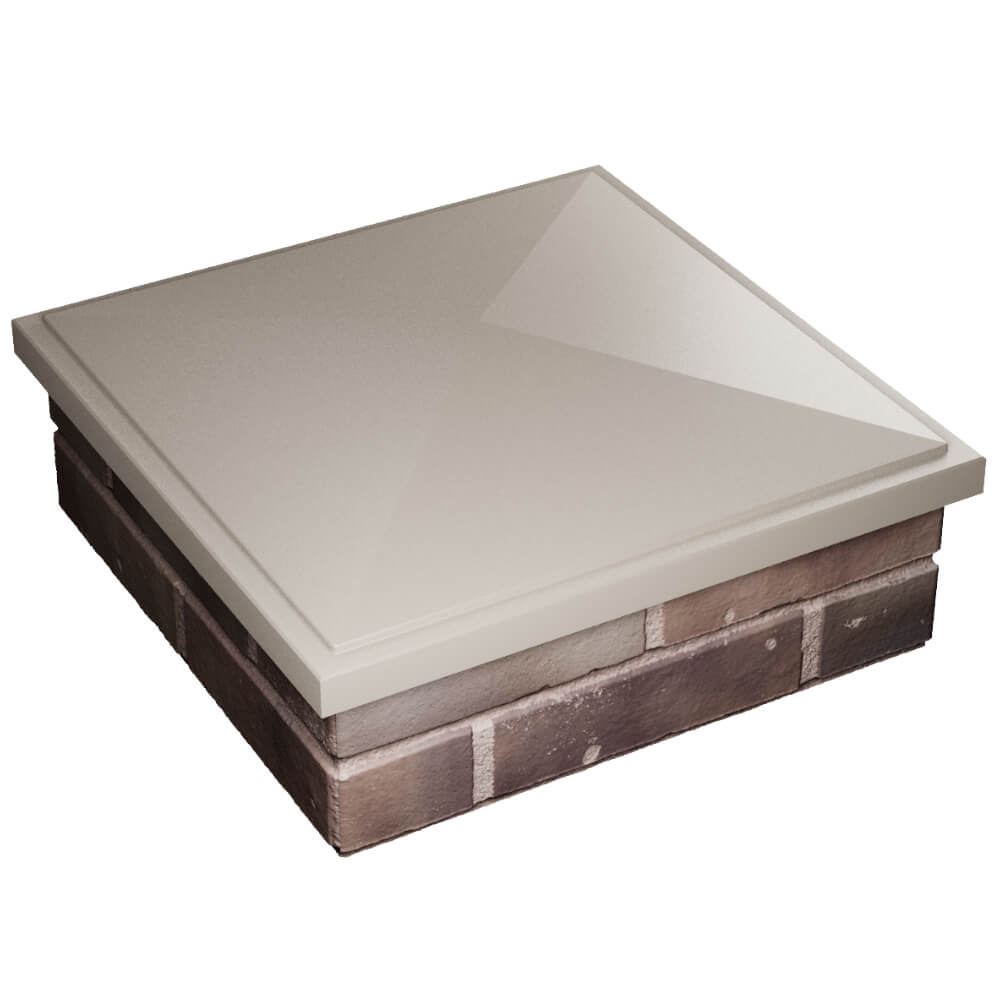 Колпак Zking БонаМоно Бежевый на столб 2х2 кирпича (515х515, 530х530мм) в Алуште фото