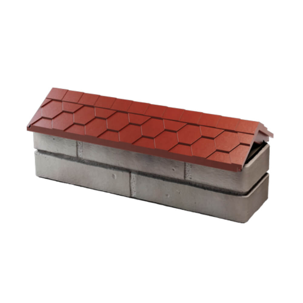 Парапет Zking Эверест Красный с посадкой на 0.5 кирпича (130мм) в Алуште фото