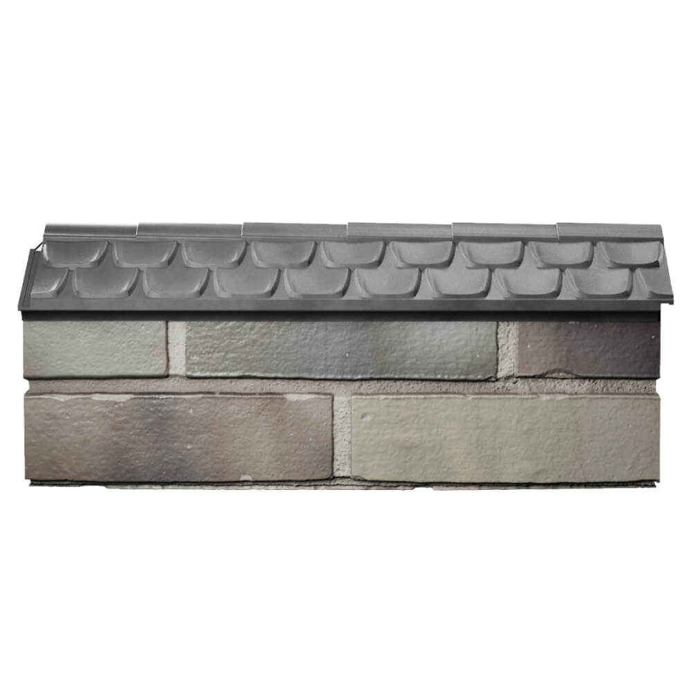 Парапет Zking Эльбрус Серый с посадкой на 0.5 кирпича (130мм) в Алуште фото