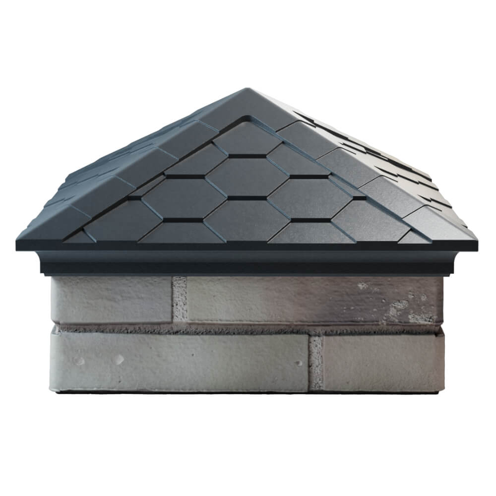 Колпак Zking Эверест Серый на столб 1.5х1.5 кирпича (390х390мм) Алушта фото