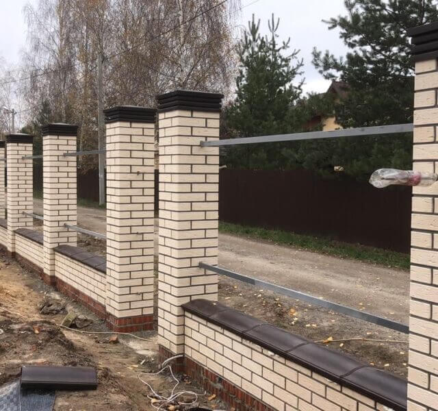 Колпак Zking Бона ХайТек Коричневый на столб 1.5х1.5 кирпича (385х385мм) в Алуште фото