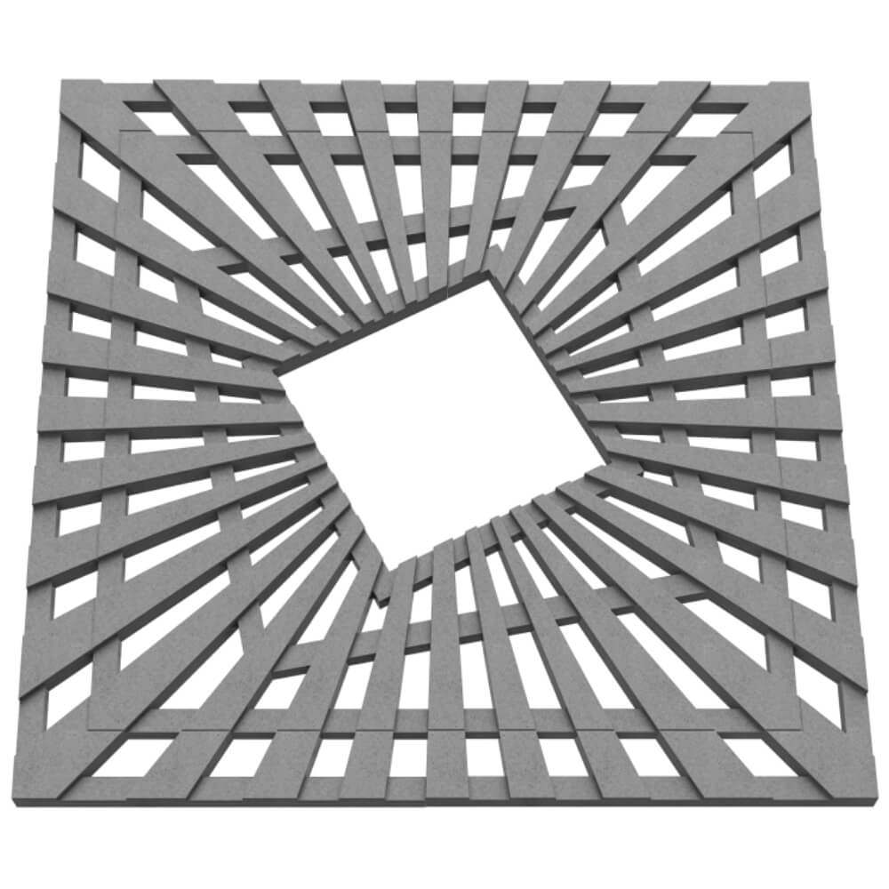 Приствольная решетка для дерева ZKING ATMOSPHERE 1.2х1.2м Серая в Алуште фото