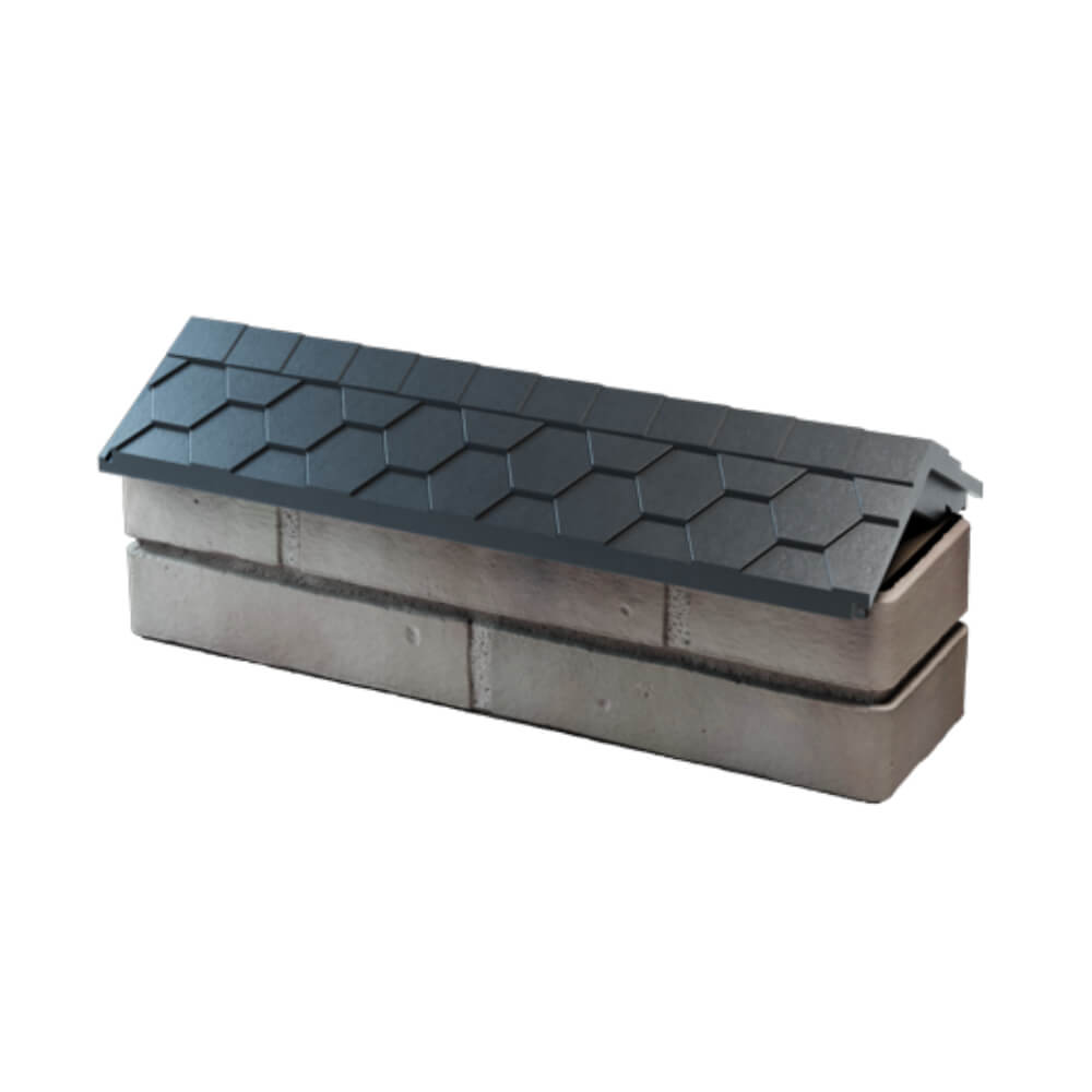 Парапет Zking Эверест Серый с посадкой на 0.5 кирпича (130мм) в Алуште фото