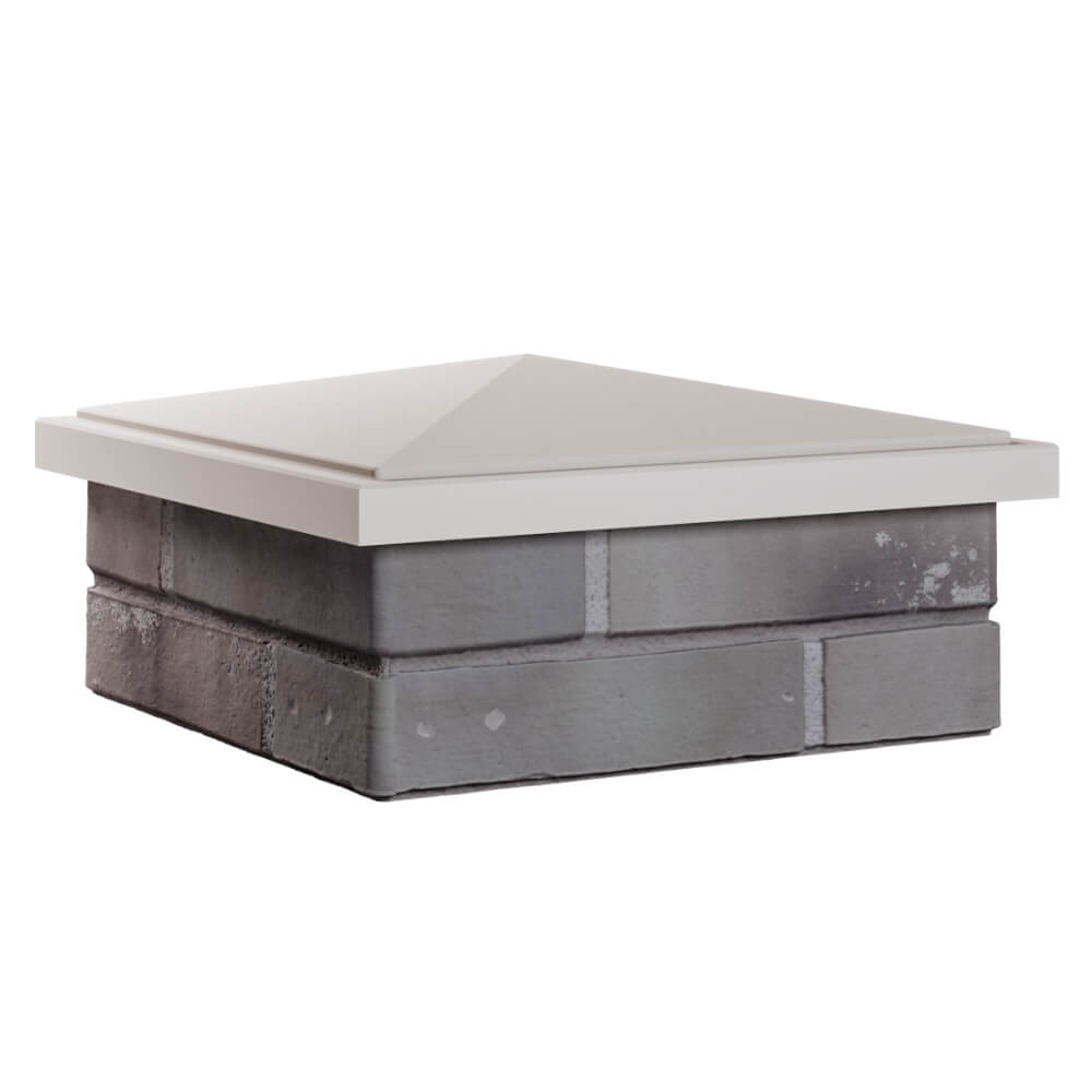 Колпак Zking БонаМоно Бежевый на столб 1.5х1.5 кирпича (385х385, 400х400мм) в Алуште фото