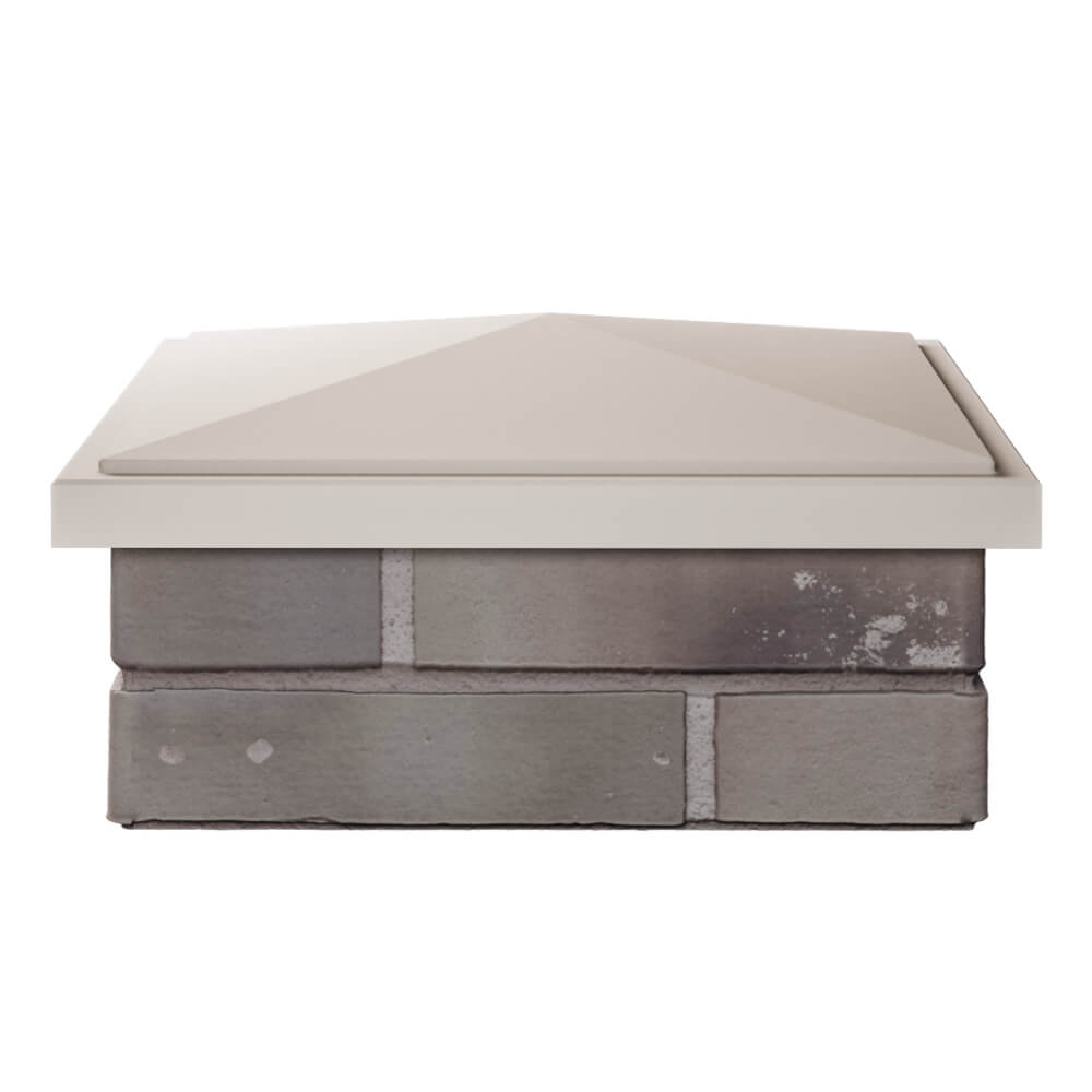 Колпак Zking БонаМоно Бежевый на столб 1.5х1.5 кирпича (385х385, 400х400мм) Алушта фото