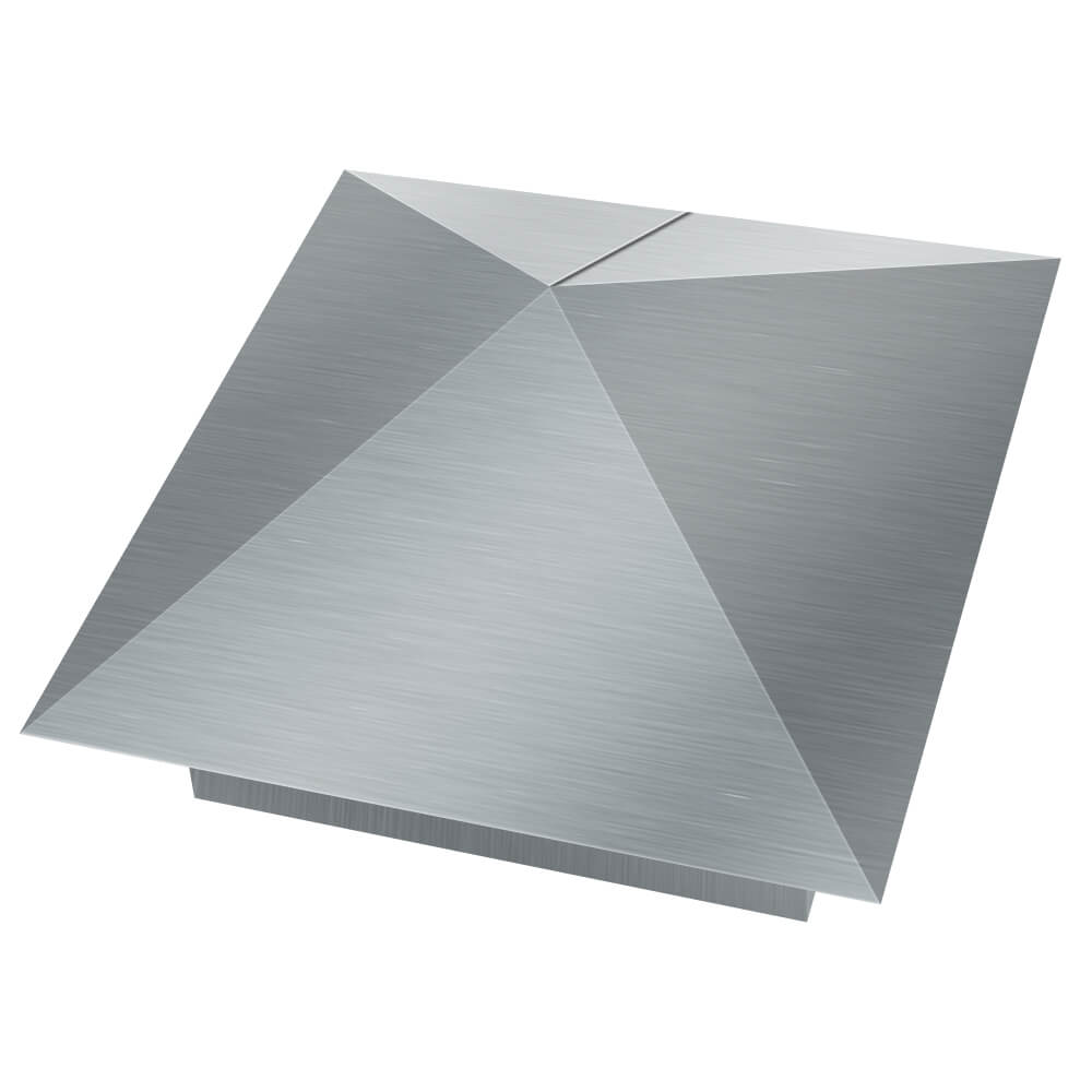 Колпак металлический 380х380мм оцинкованный заборный Алушта фото