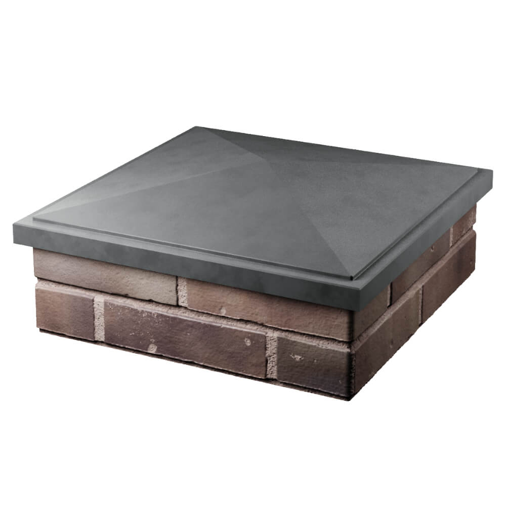 Колпак Zking БонаМоно Серый на столб 2х2 кирпича (515х515, 530х530мм) в Алуште фото