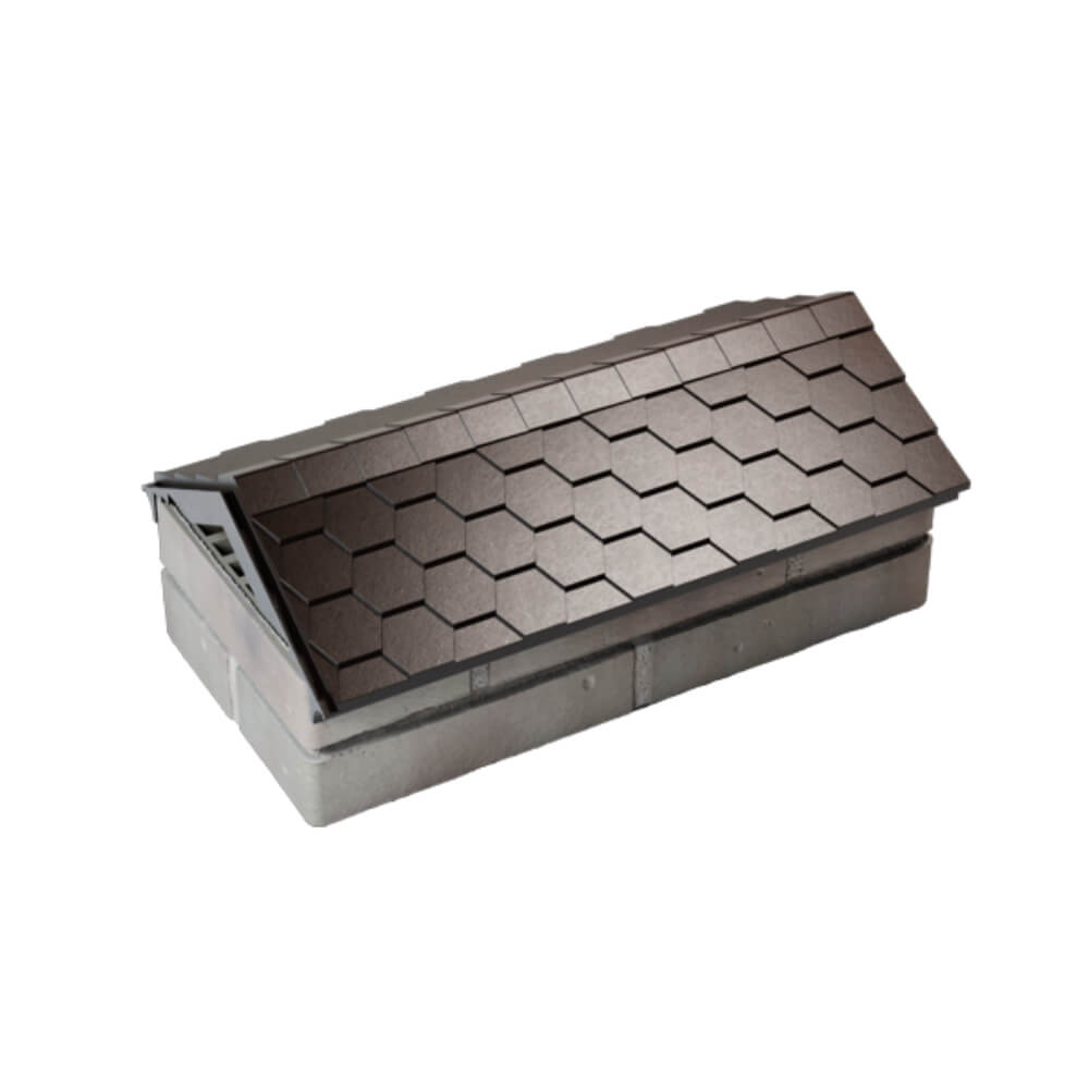 Парапет Zking Эверест Коричневый с посадкой на 1 кирпич (200/225/255мм) в Алуште фото