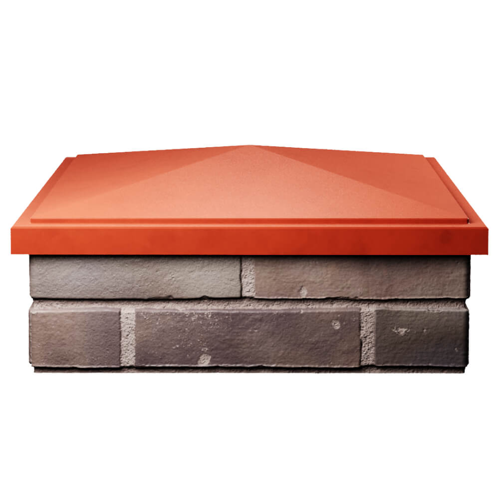 Колпак Zking БонаМоно Красный на столб 2х2 кирпича (515х515, 530х530мм) Алушта фото