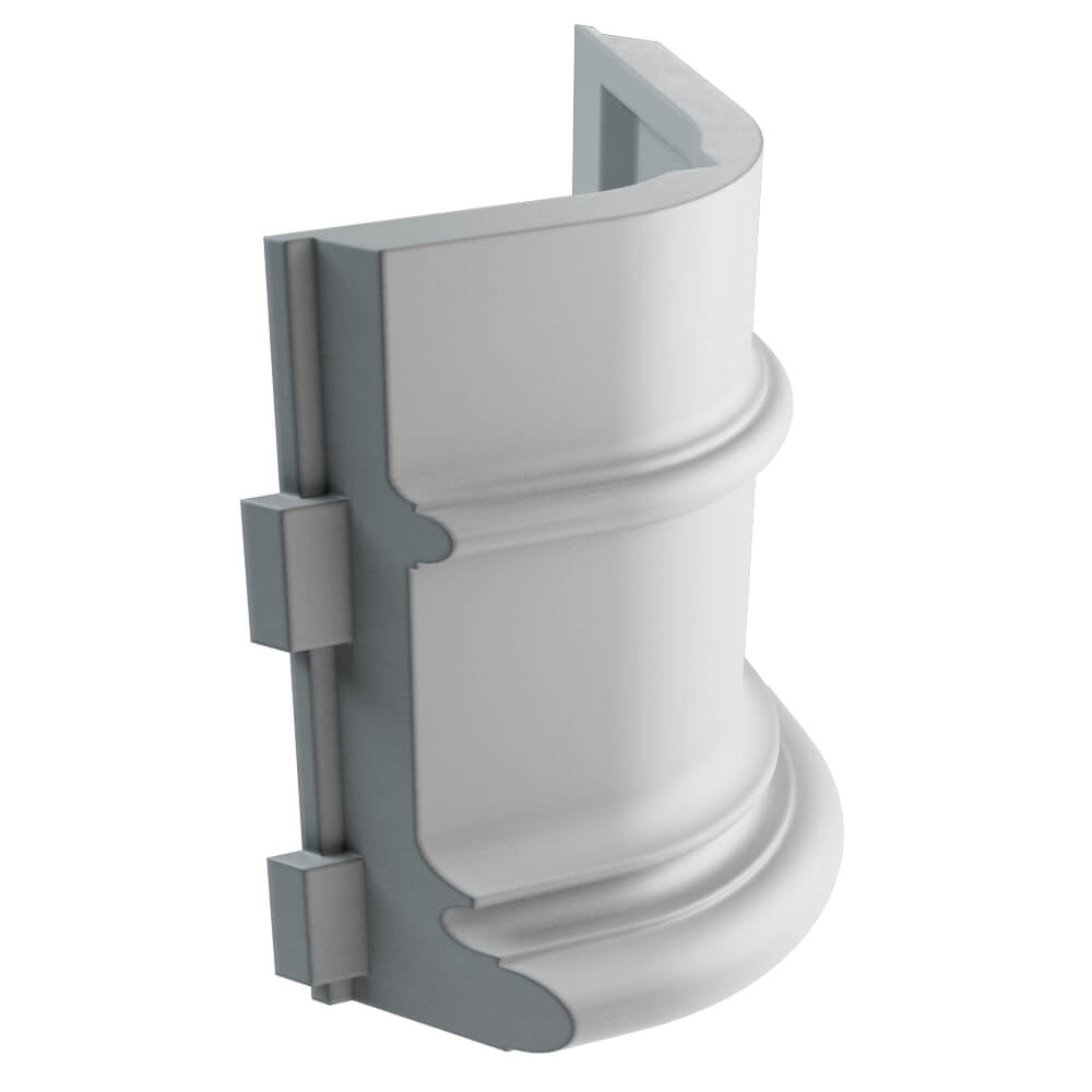 Подступенок угловой Verona 110х140х30мм Мраморный