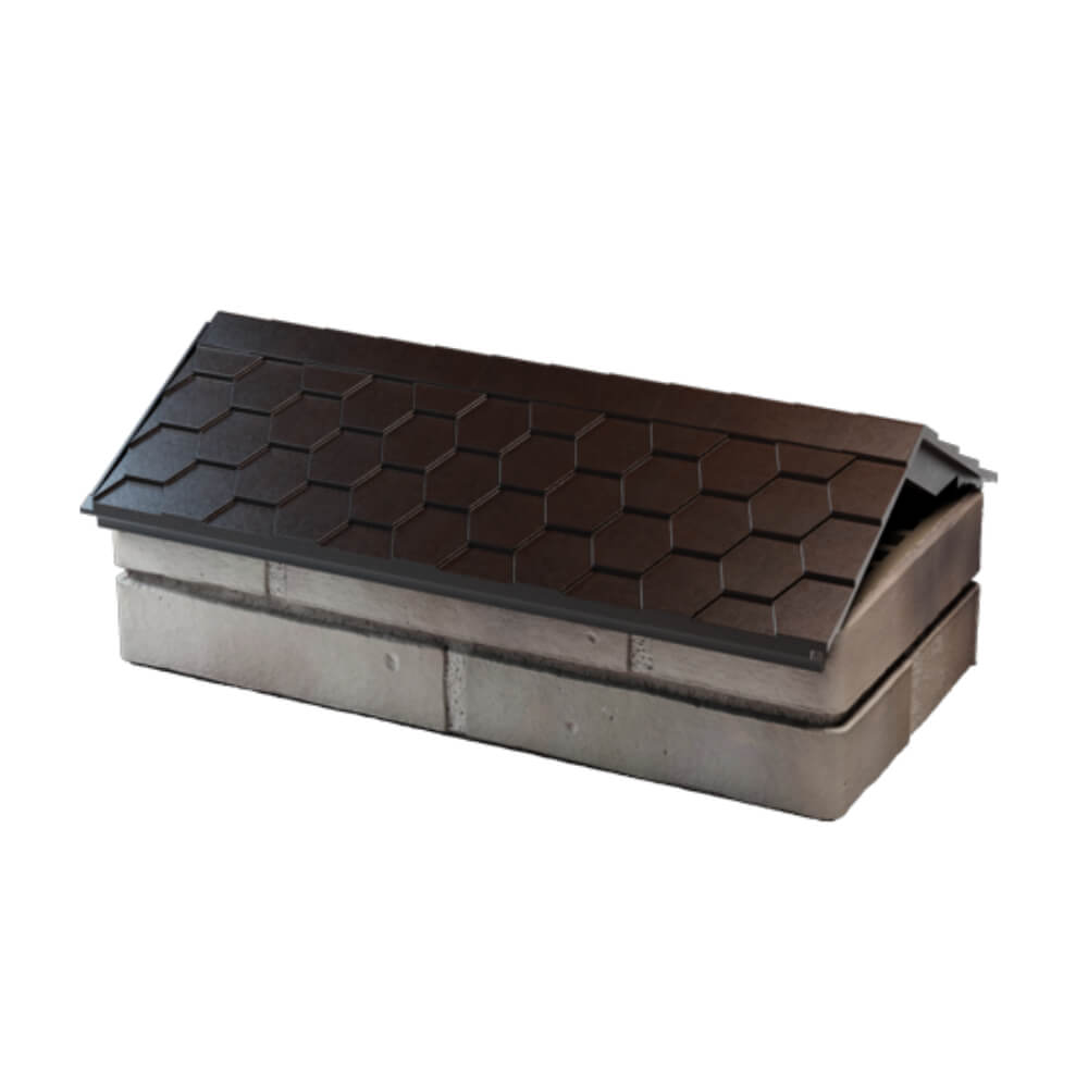 Парапет Zking Эверест Коричневый с посадкой на 1 кирпич (200/225/255мм) в Алуште фото