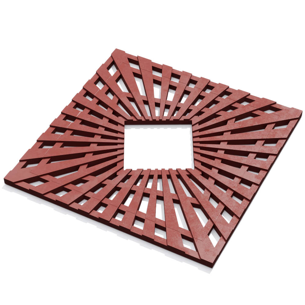 Приствольная решетка для дерева ZKING ATMOSPHERE 1.2х1.2м Красная в Алуште фото