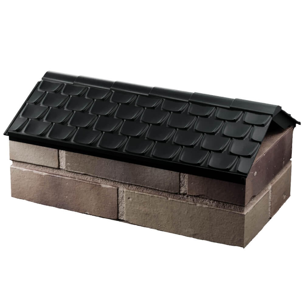 Парапет Zking Эльбрус Черный с посадкой на 1 кирпич (255мм) в Алуште фото