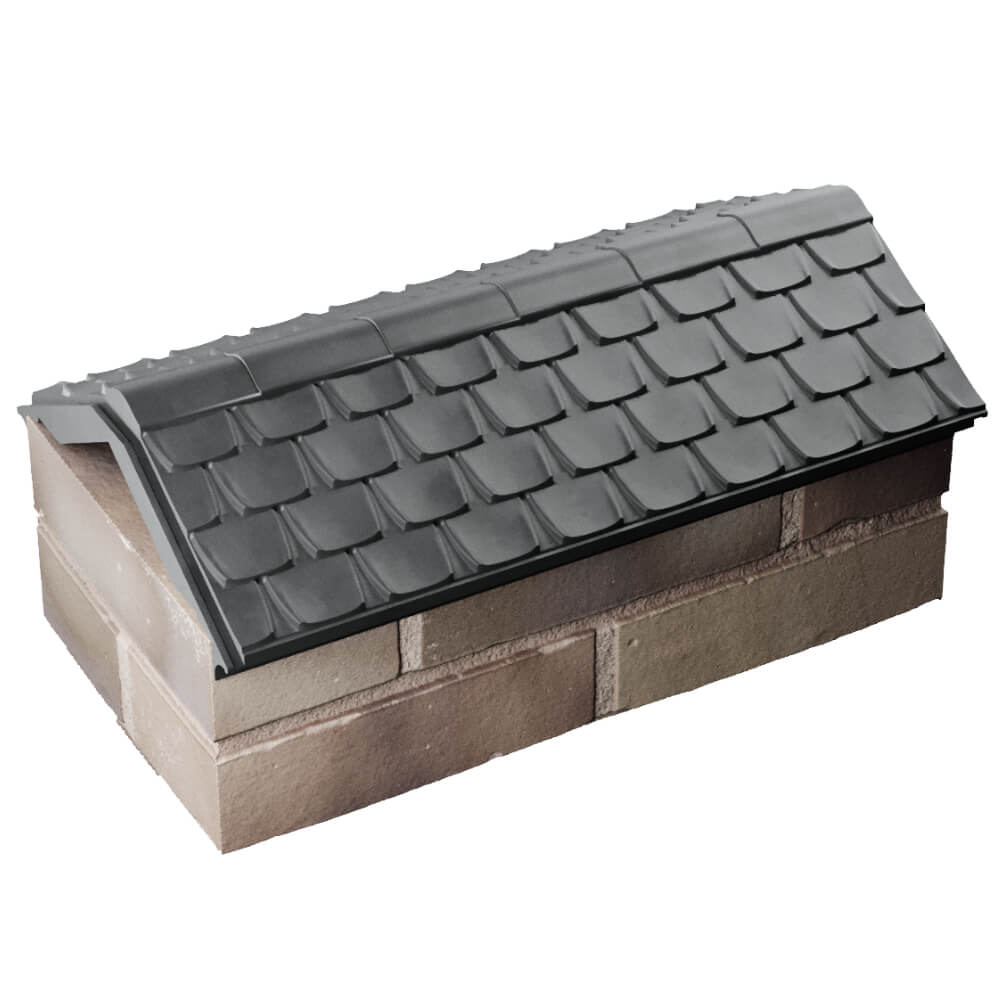 Парапет Zking Эльбрус Серый с посадкой на 1 кирпич (255мм) в Алуште фото