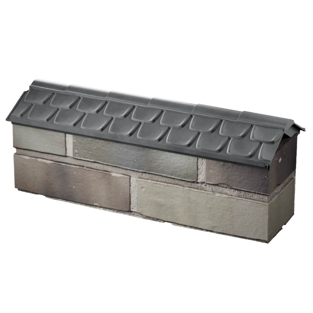 Парапет Zking Эльбрус Серый с посадкой на 0.5 кирпича (130мм) в Алуште фото