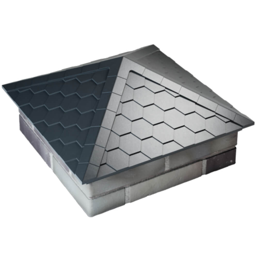 Колпак Zking Эверест Серый на столб 2х2 кирпича (535х535мм) Алушта фото