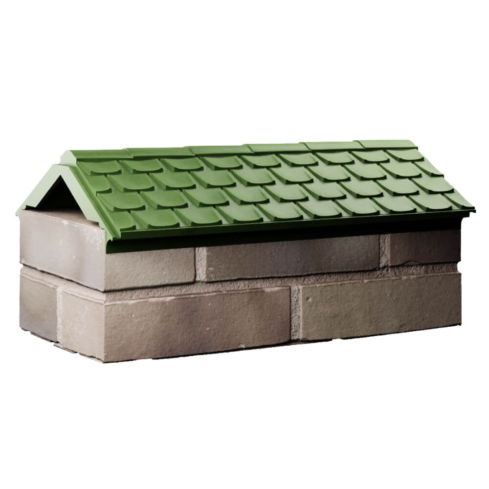 Парапет Zking Эльбрус Зеленый с посадкой на 1 кирпич (255мм) Алушта фото