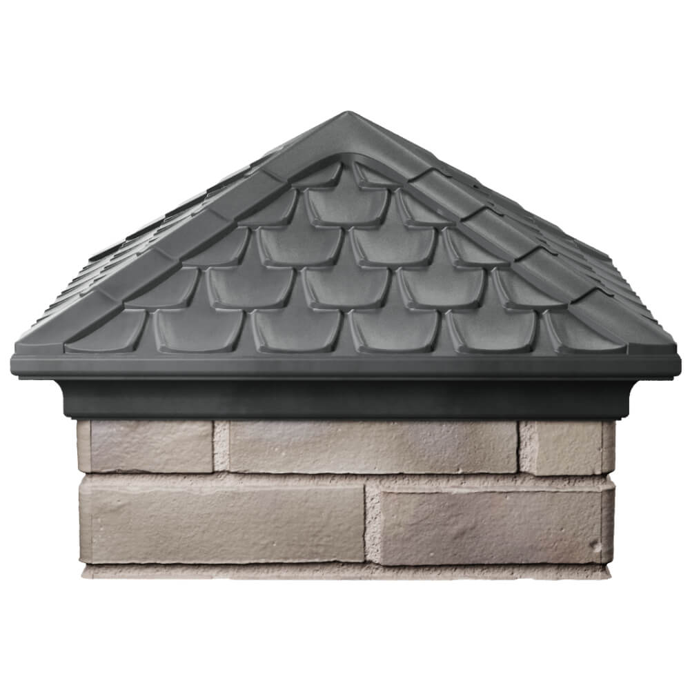 Колпак Zking Эльбрус Серый на столб 1.5х1.5 кирпича (385х385мм) Алушта фото