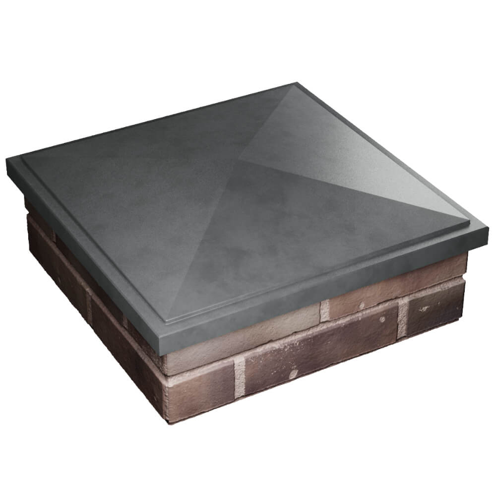 Колпак Zking БонаМоно Серый на столб 2х2 кирпича (515х515, 530х530мм) в Алуште фото