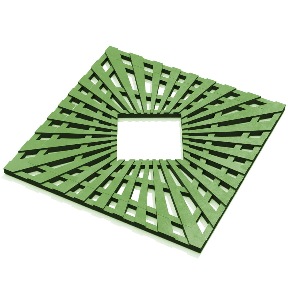 Приствольная решетка для дерева ZKING ATMOSPHERE 1.2х1.2м Зеленая в Алуште фото