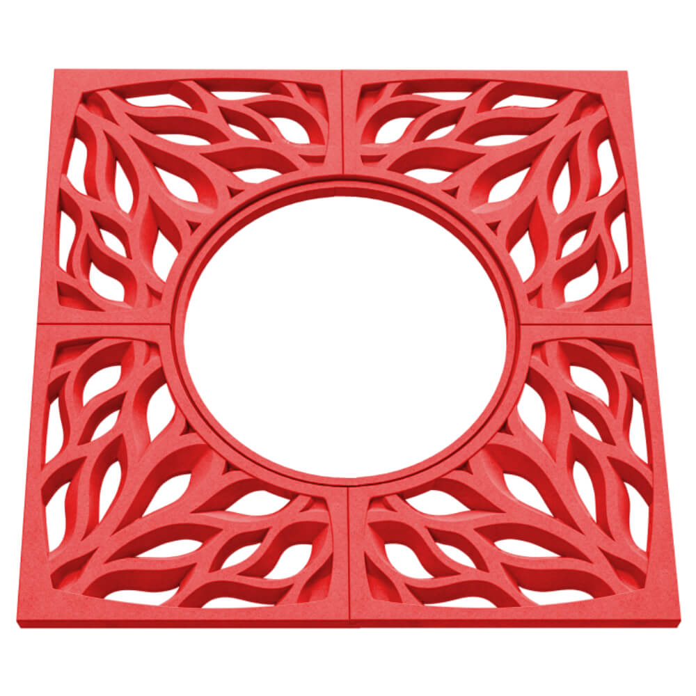 Приствольная решетка для дерева ZKING CRUST 1.2х1.2м Красная в Алуште фото