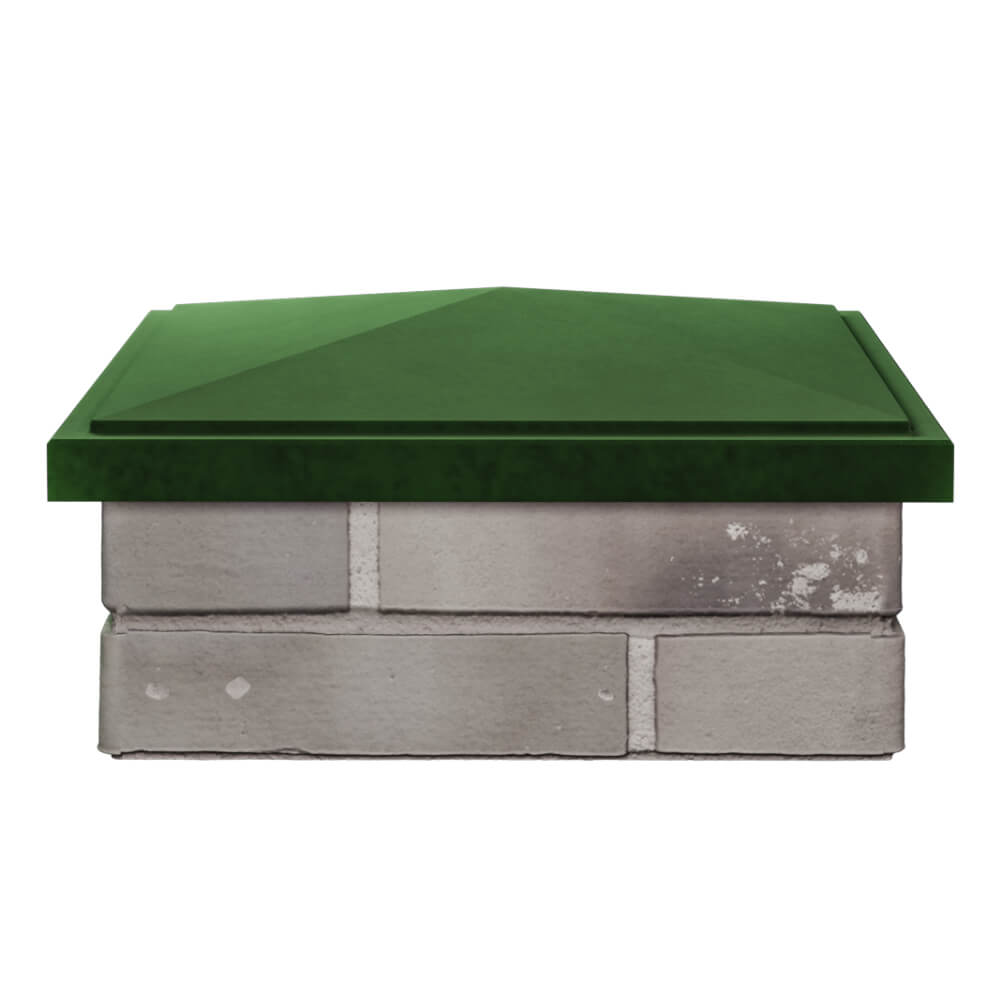 Колпак Zking БонаМоно Зеленый на столб 1.5х1.5 кирпича (385х385, 400х400мм) Алушта фото