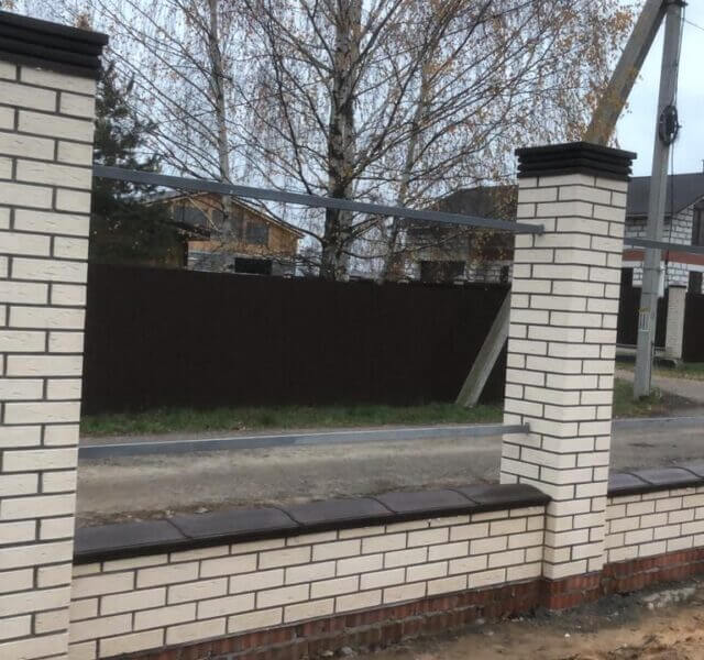 Колпак Zking Бона ХайТек Коричневый на столб 1.5х1.5 кирпича (385х385мм) в Алуште фото