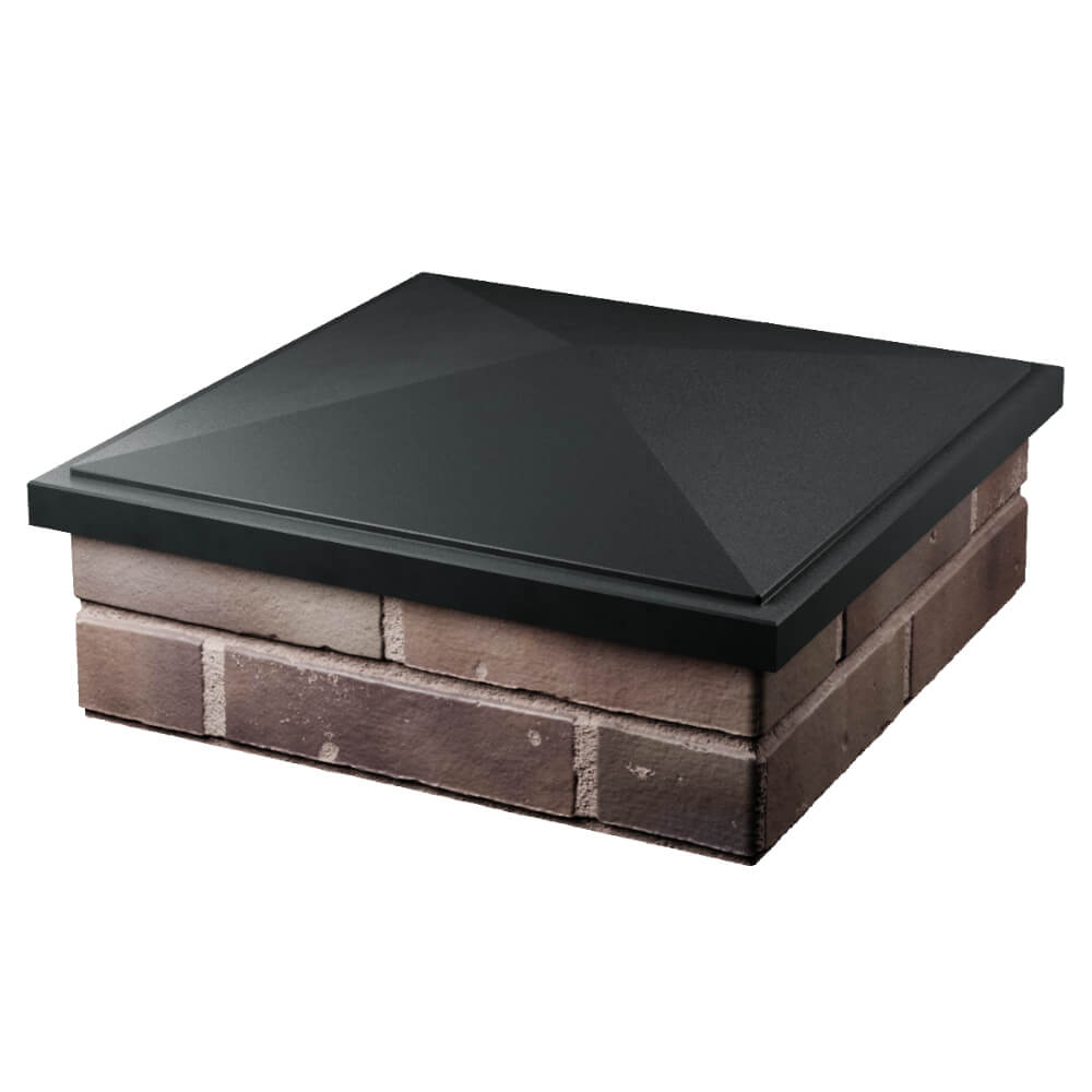 Колпак Zking БонаМоно Черный на столб 2х2 кирпича (515х515, 530х530мм) в Алуште фото