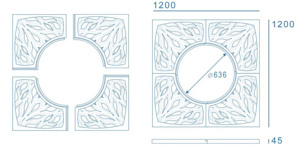 Приствольная решетка для дерева ZKING CRUST 1.2х1.2м Черная в Алуште фото