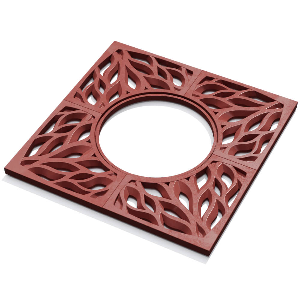 Приствольная решетка для дерева ZKING CRUST 1.2х1.2м Красная в Алуште фото