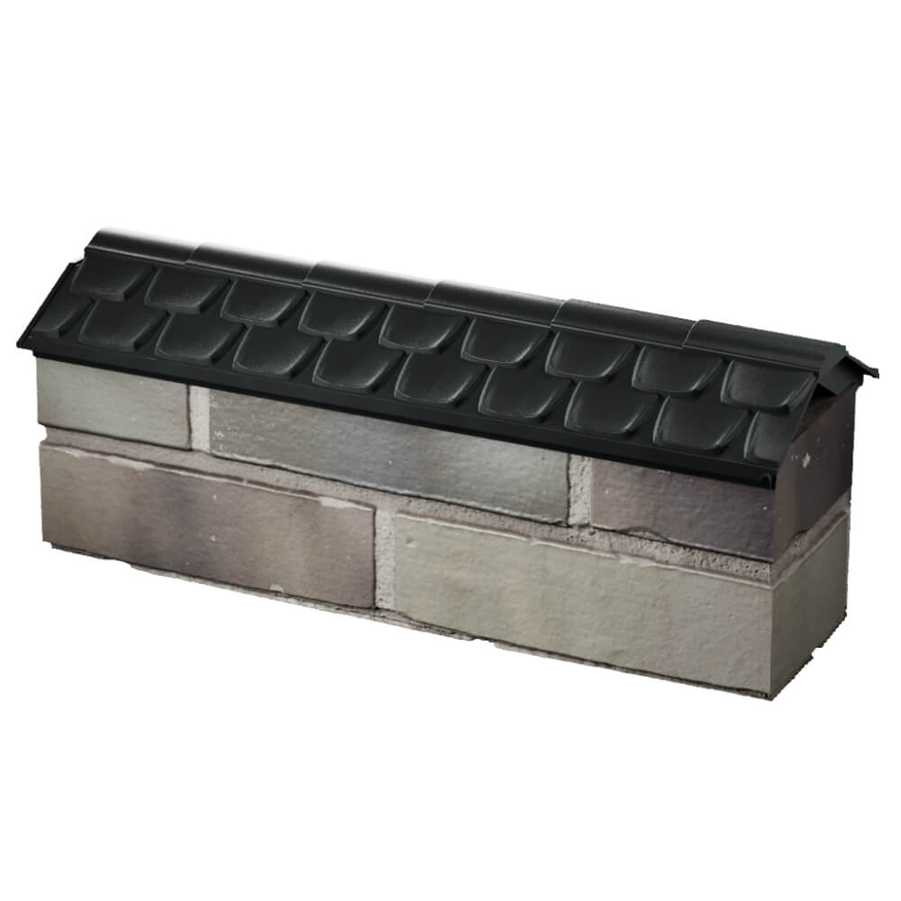 Парапет Zking Эльбрус Черный с посадкой на 0.5 кирпича (130мм) в Алуште фото