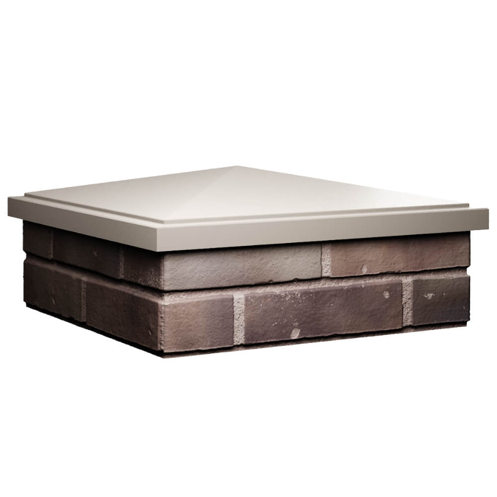 Колпак Zking БонаМоно Бежевый на столб 2х2 кирпича (515х515, 530х530мм) в Алуште фото