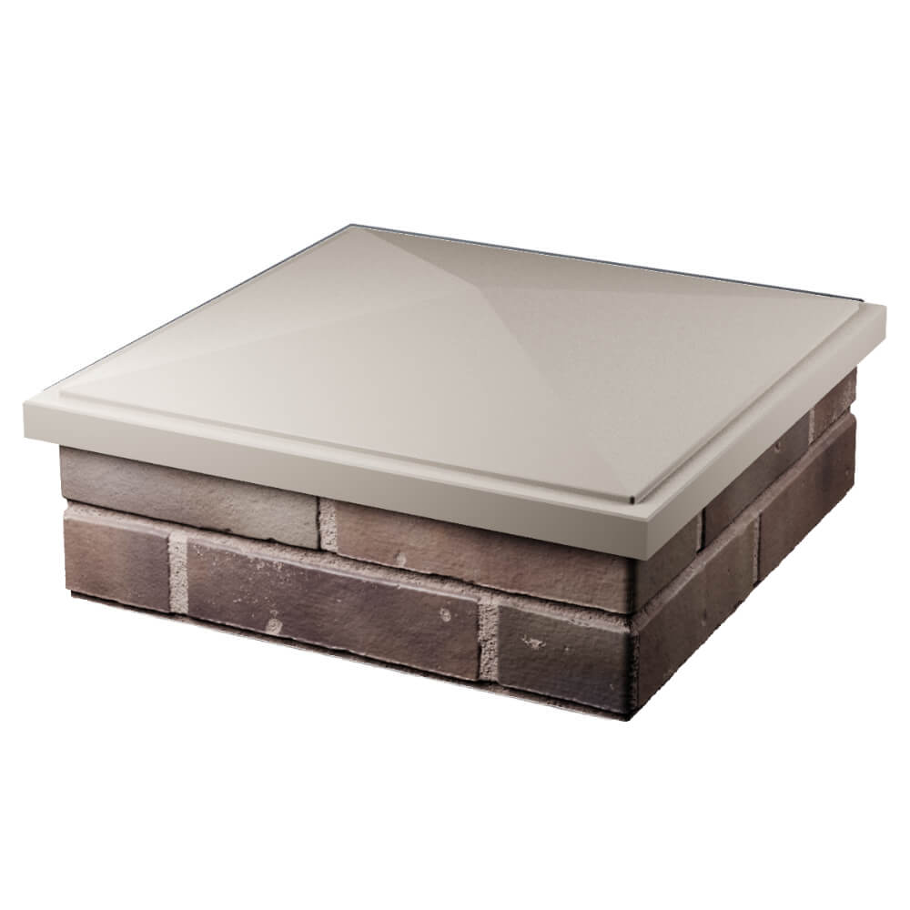 Колпак Zking БонаМоно Бежевый на столб 2х2 кирпича (515х515, 530х530мм) в Алуште фото