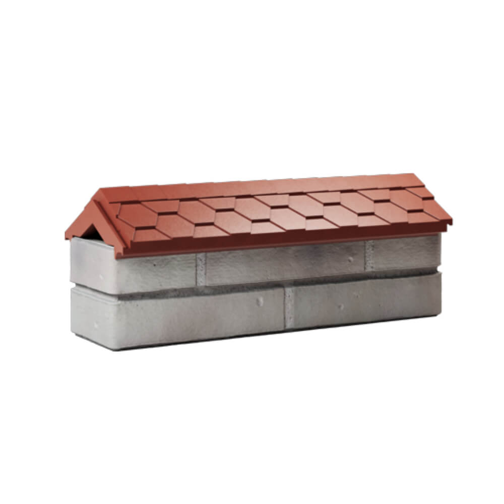 Парапет Zking Эверест Красный с посадкой на 0.5 кирпича (130мм) Алушта фото