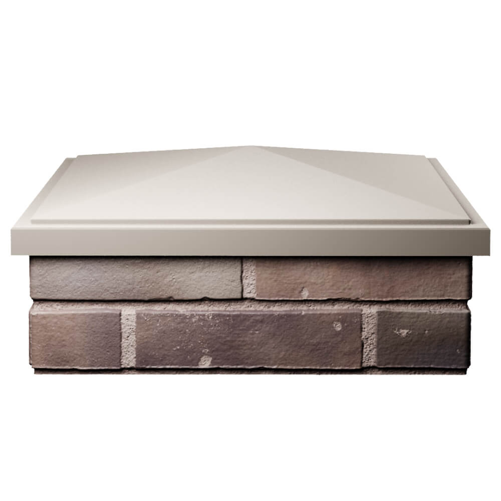 Колпак Zking БонаМоно Бежевый на столб 2х2 кирпича (515х515, 530х530мм) Алушта фото