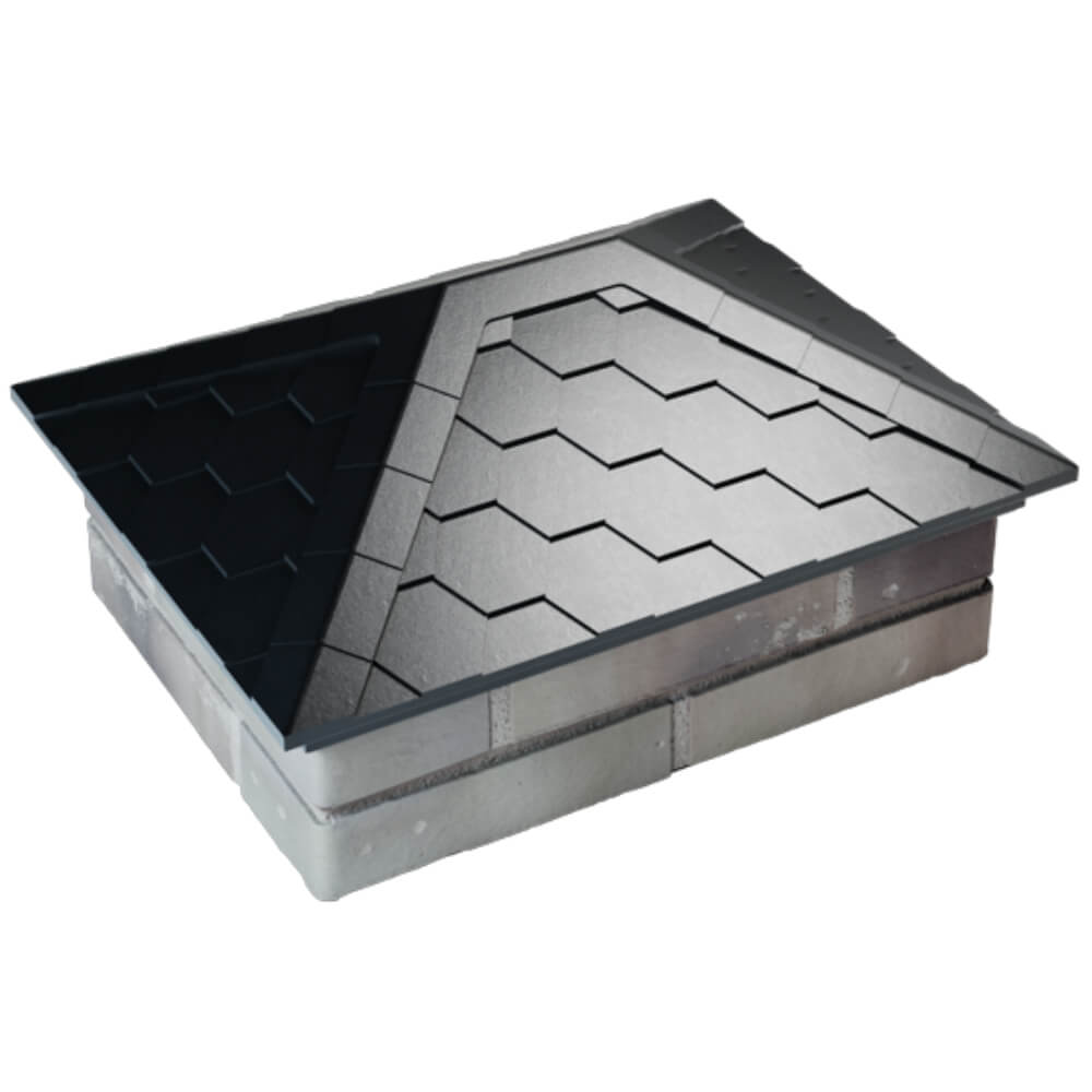 Колпак Zking Эверест Черный на столб 2х1.5 кирпича (520х390мм) Алушта фото