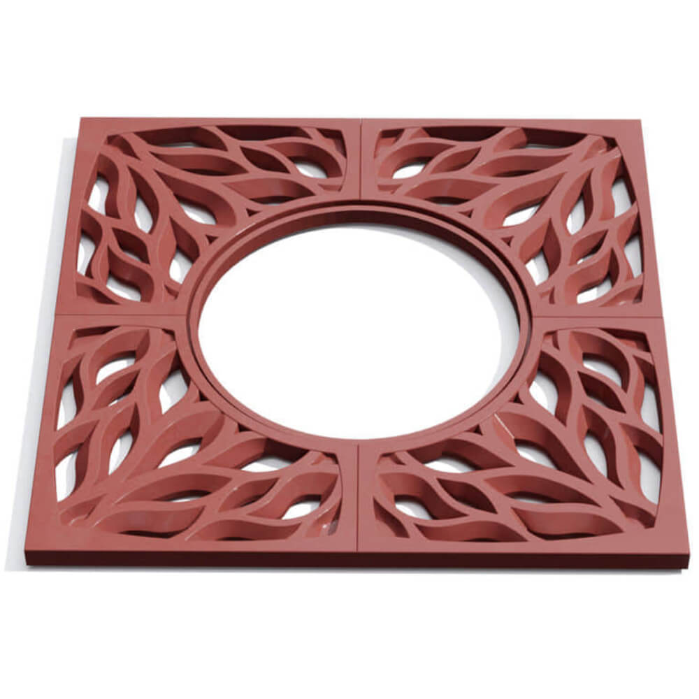 Приствольная решетка для дерева ZKING CRUST 1.2х1.2м Красная Алушта фото