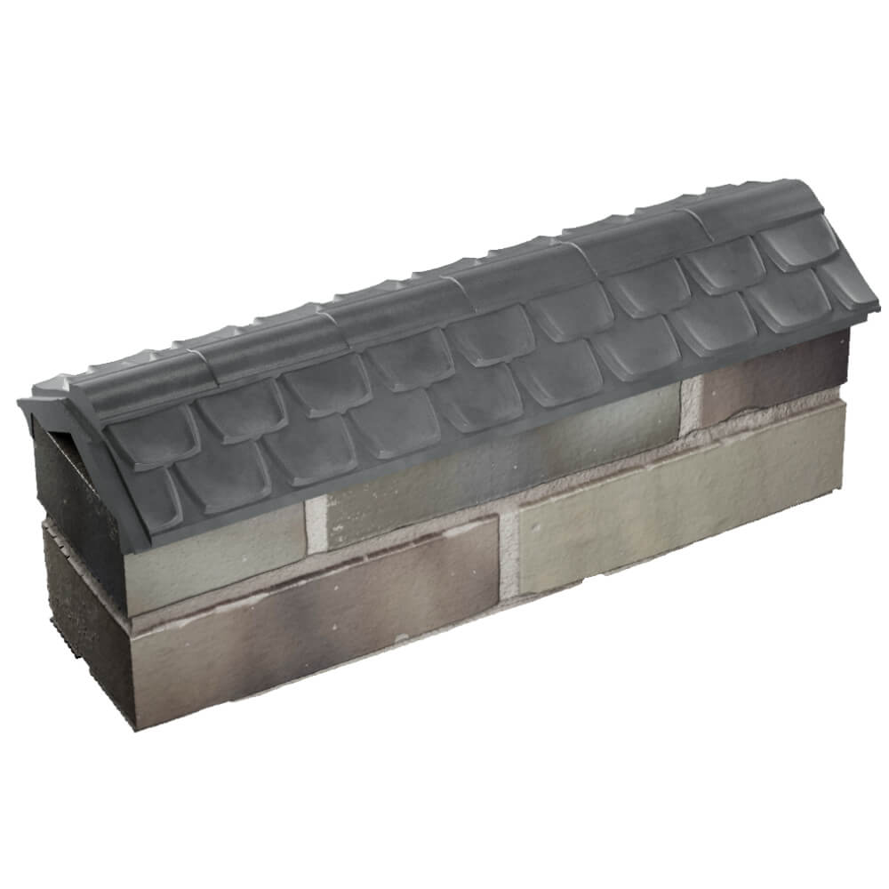 Парапет Zking Эльбрус Серый с посадкой на 0.5 кирпича (130мм) в Алуште фото