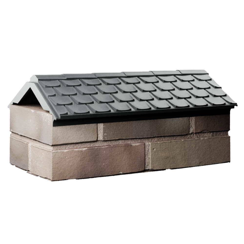 Парапет Zking Эльбрус Серый с посадкой на 1 кирпич (255мм) Алушта фото