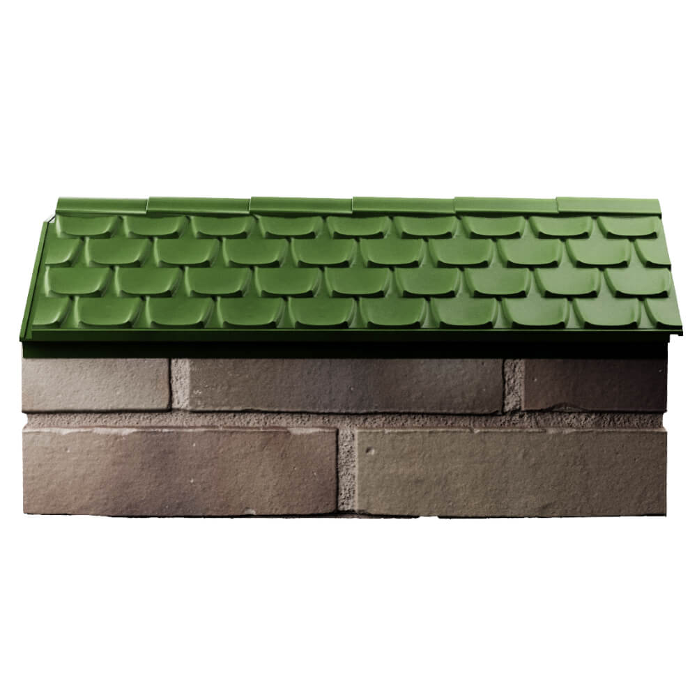 Парапет Zking Эльбрус Зеленый с посадкой на 1 кирпич (255мм) в Алуште фото