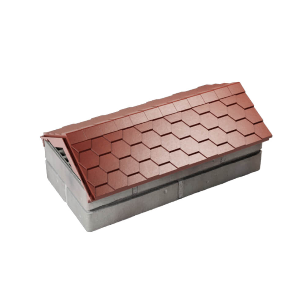 Парапет Zking Эверест Красный с посадкой на 1 кирпич (200/225/255мм) в Алуште фото