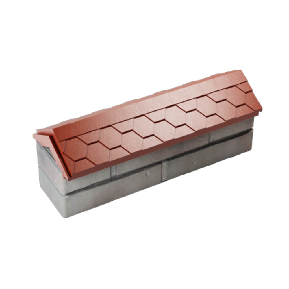 Парапет Zking Эверест Красный с посадкой на 0.5 кирпича (130мм) в Алуште фото