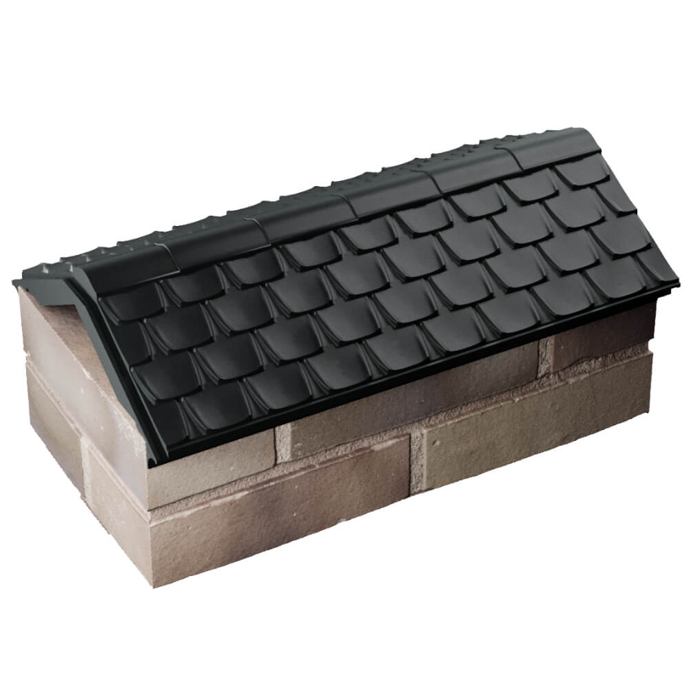 Парапет Zking Эльбрус Черный с посадкой на 1 кирпич (255мм) в Алуште фото