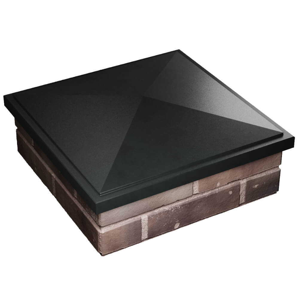 Колпак Zking БонаМоно Черный на столб 2х2 кирпича (515х515, 530х530мм) в Алуште фото