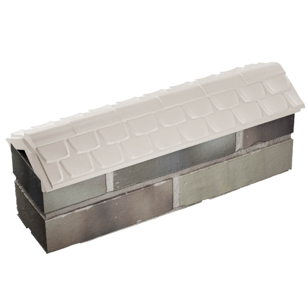 Парапет Zking Эльбрус Бежевый с посадкой на 0.5 кирпича (130мм) в Алуште фото