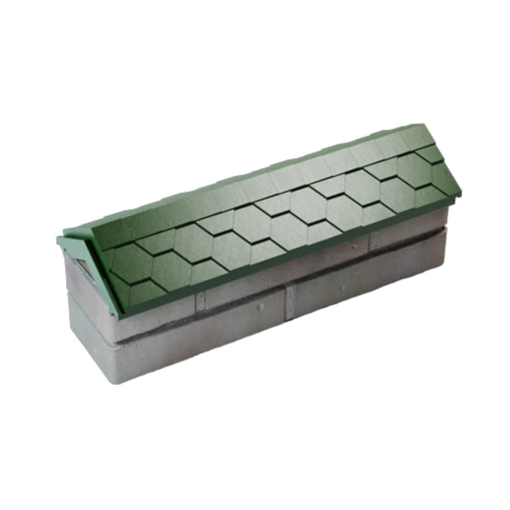 Парапет Zking Эверест Зеленый с посадкой на 0.5 кирпича (130мм) в Алуште фото