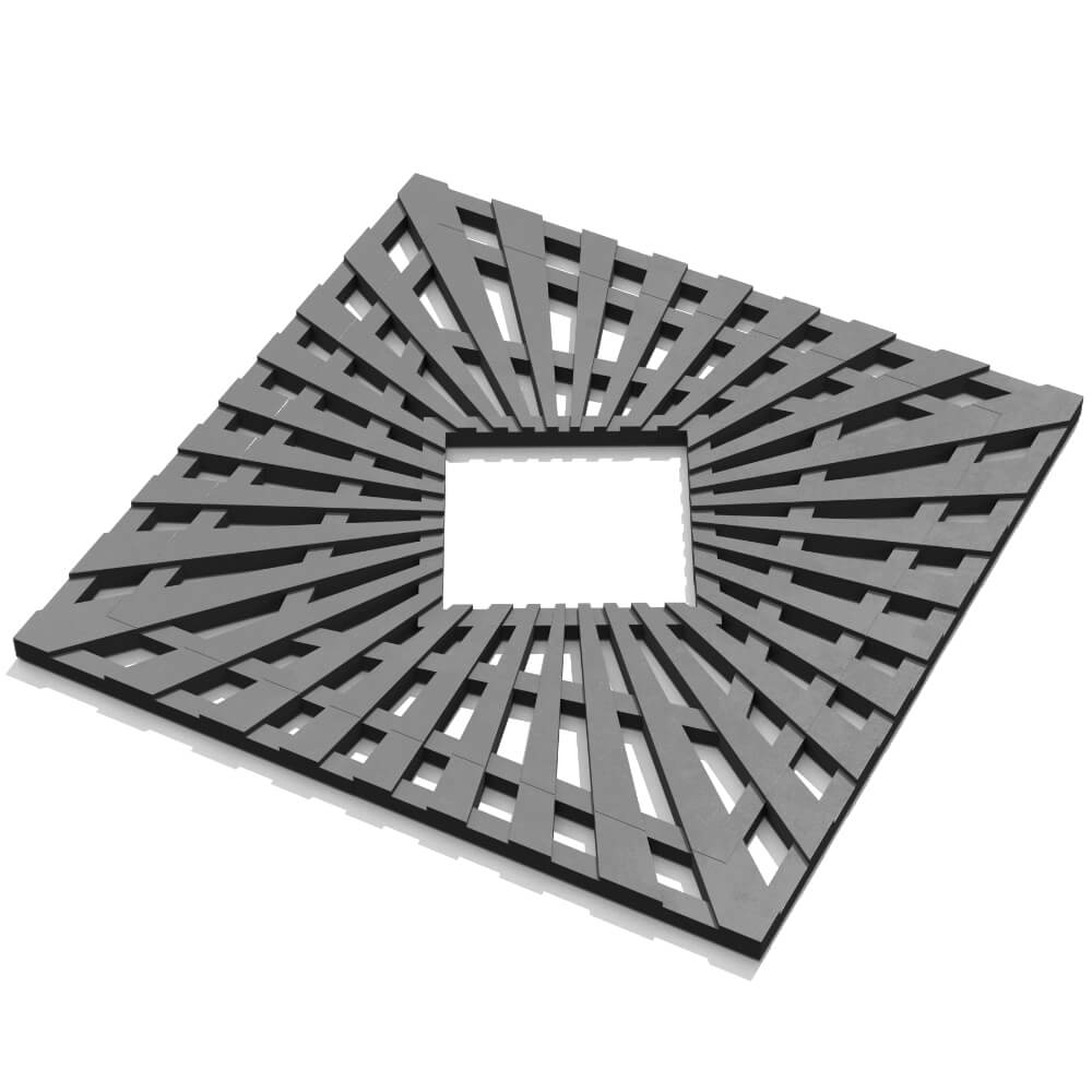 Приствольная решетка для дерева ZKING ATMOSPHERE 1.2х1.2м Серая в Алуште фото