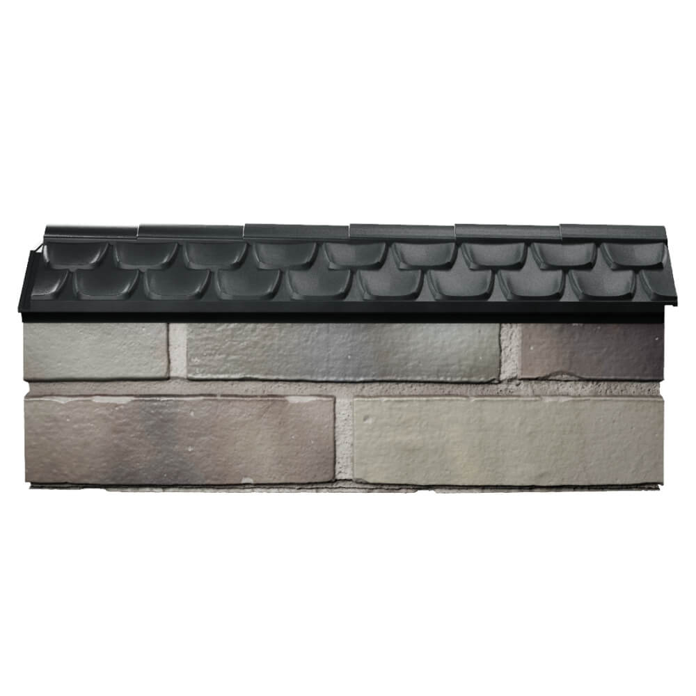 Парапет Zking Эльбрус Черный с посадкой на 0.5 кирпича (130мм) в Алуште фото